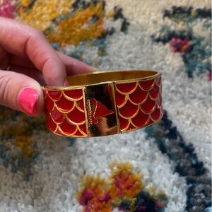 The Tipsy Skipper Red Bangle Bracelet